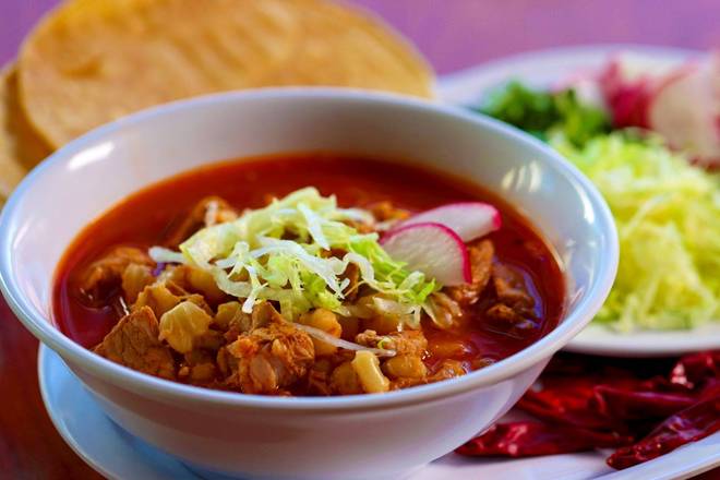 Jando's Mexican Food signature dishes PozoleSuper Burrito with EverythingAsada FriesMenudo
